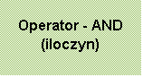 Operator AND